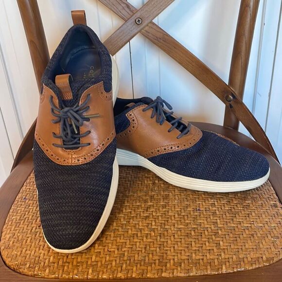 Cole Haan Grand Tour Knit blue Oxford shoe size 11.5 main image 8